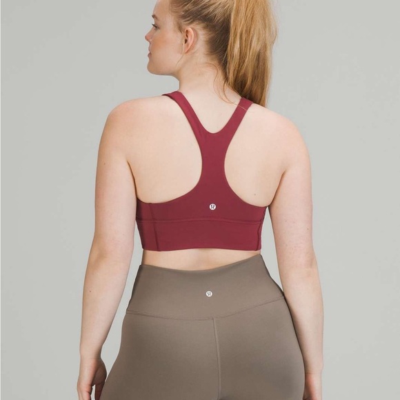 Lululemon Wunder Train Longline Bra *Medium Support, Size 8 Mulled Wine - Picture 3 of 9